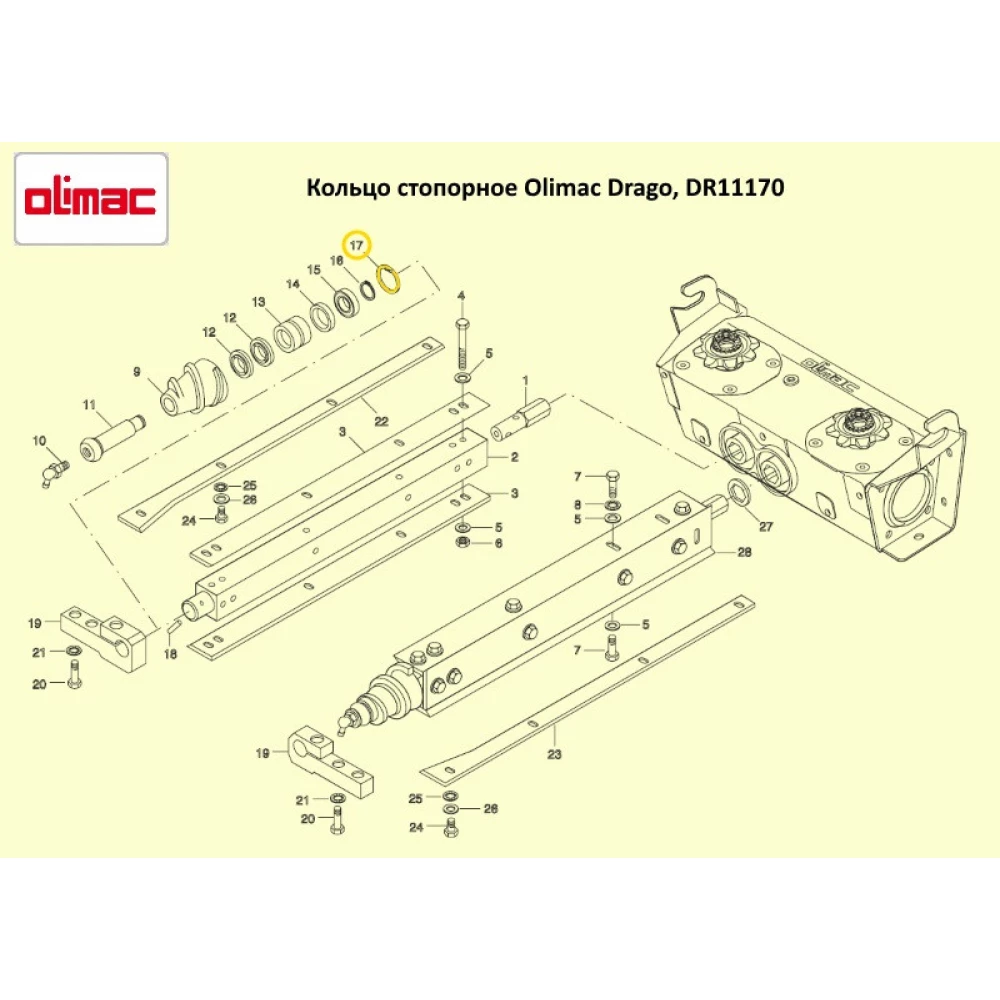 Кольцо стопорное Olimac Drago DR11170