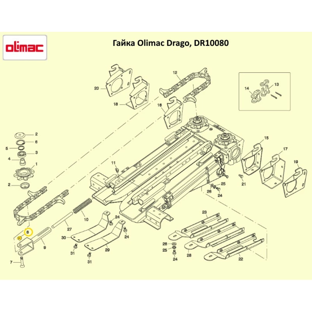 Гайка Olimac Drago DR10080