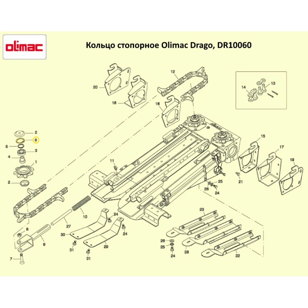 Кольцо стопорное Olimac Drago DR10060