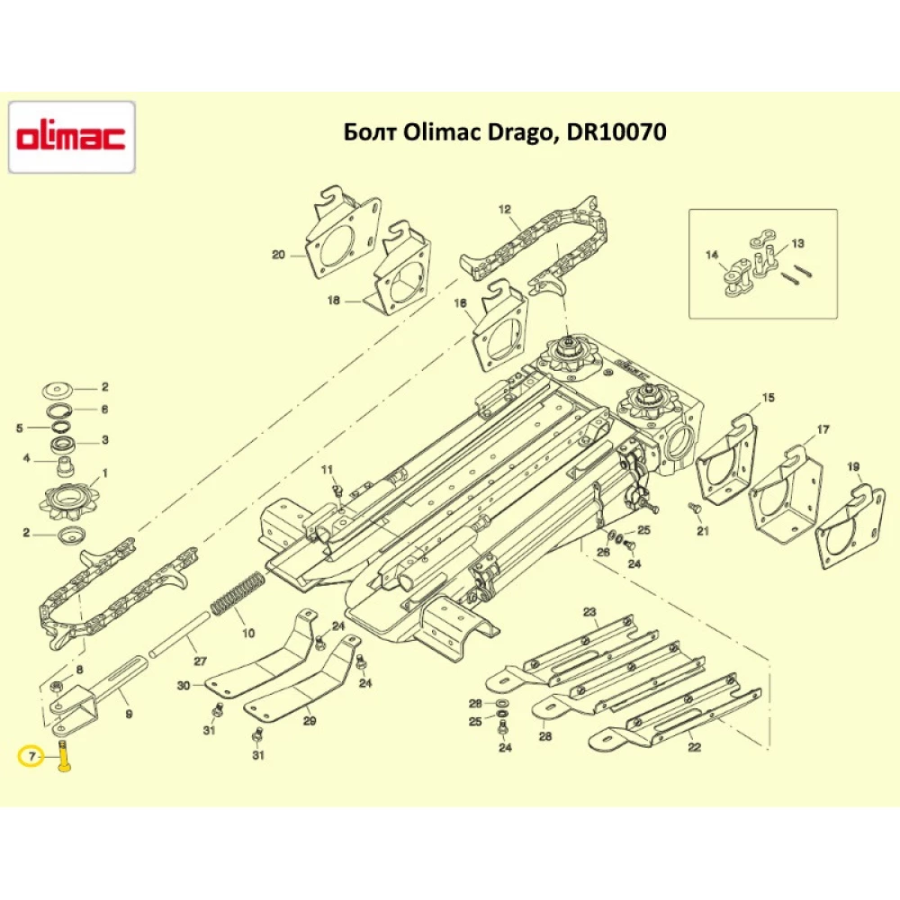 Болт Olimac Drago DR10070