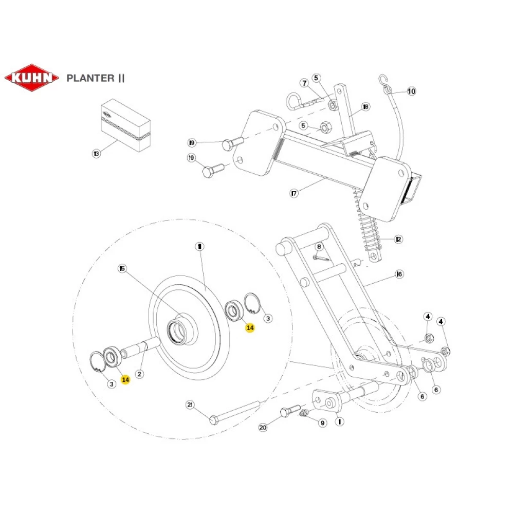 Підшипник до сіевниці Kuhn 81003060 