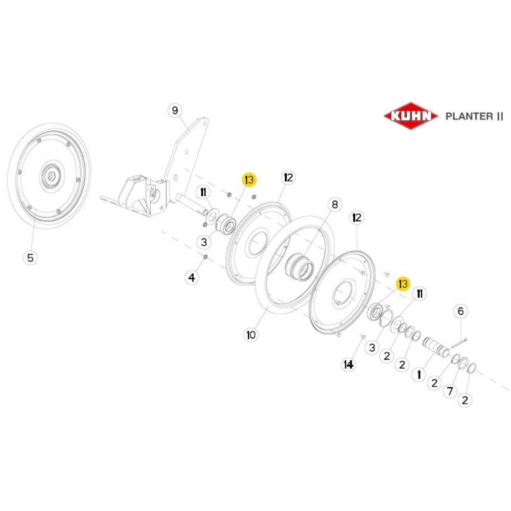 Підшипник до сіевниці Kuhn 81003056 аналог 6006-2RS  