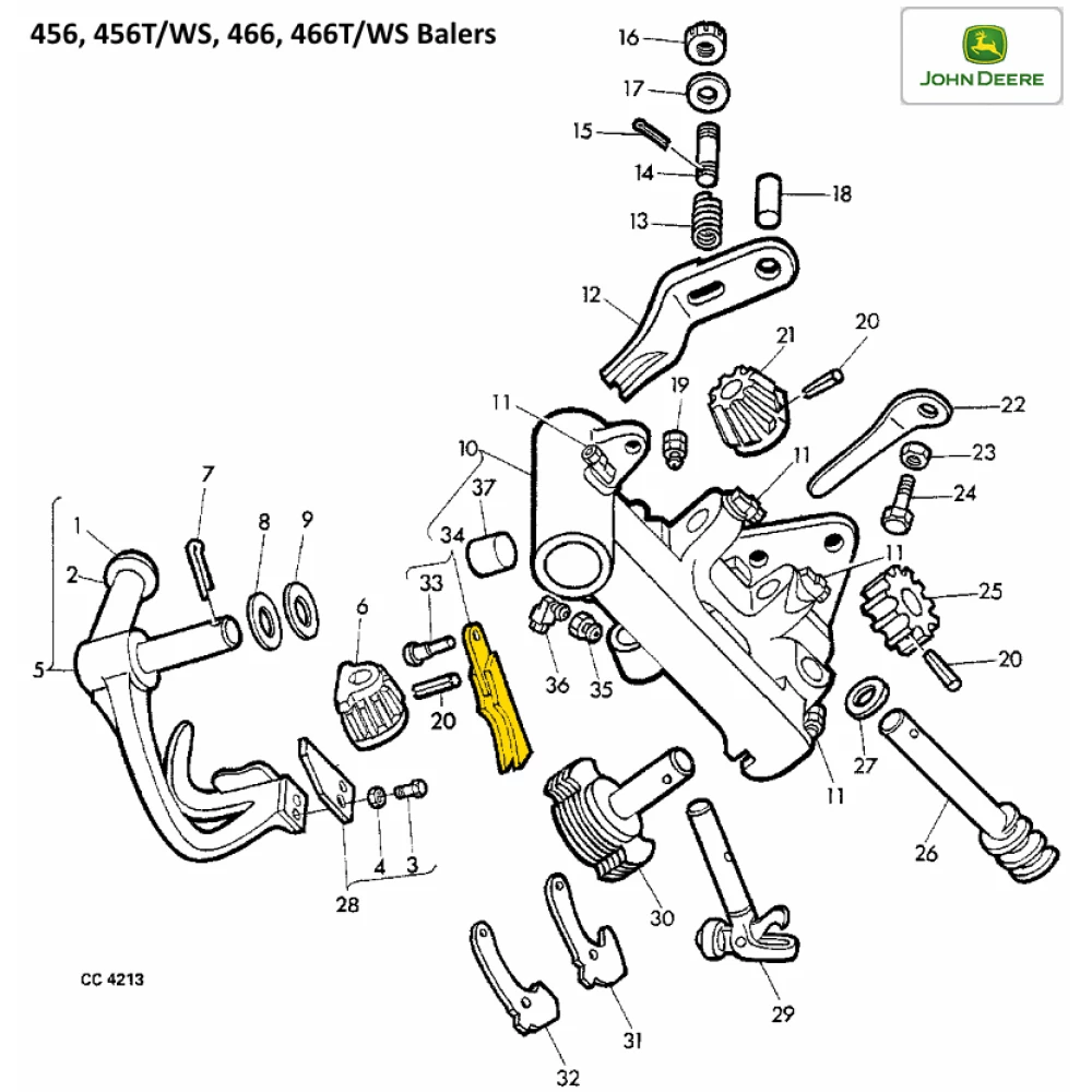 Притискна планка John Deere, AE29900