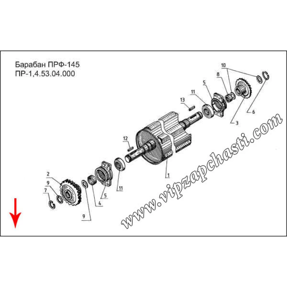 Звездочка Z=28 ПРФ-145 ПР-1,4.04.04.020