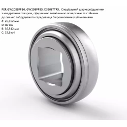 Підшипник John Deere A20175 аналог W208PPB5 National Підшипник John Deere A20175 аналог W208PPB5 National