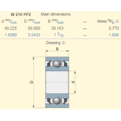 Подшипник John Deere JD8667 аналог W210PPAH02