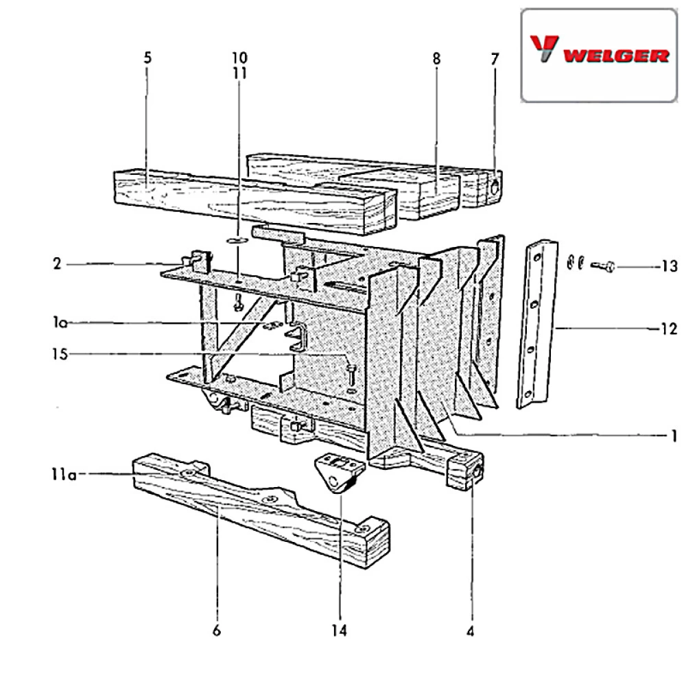Планка напрямна поршня Welger AP-45, 1115.16.02.11