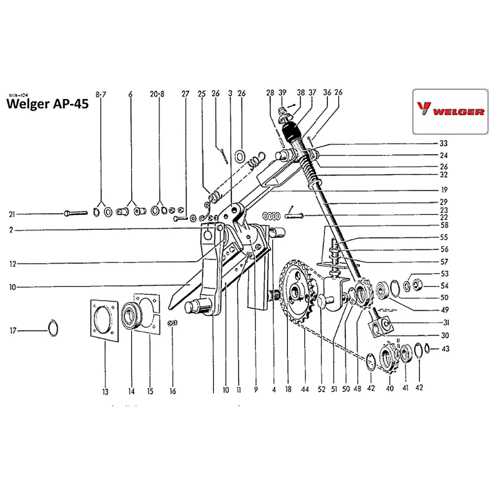 Звездочка Z-30 пресс-подборщика Welger AP-45, 0708.89