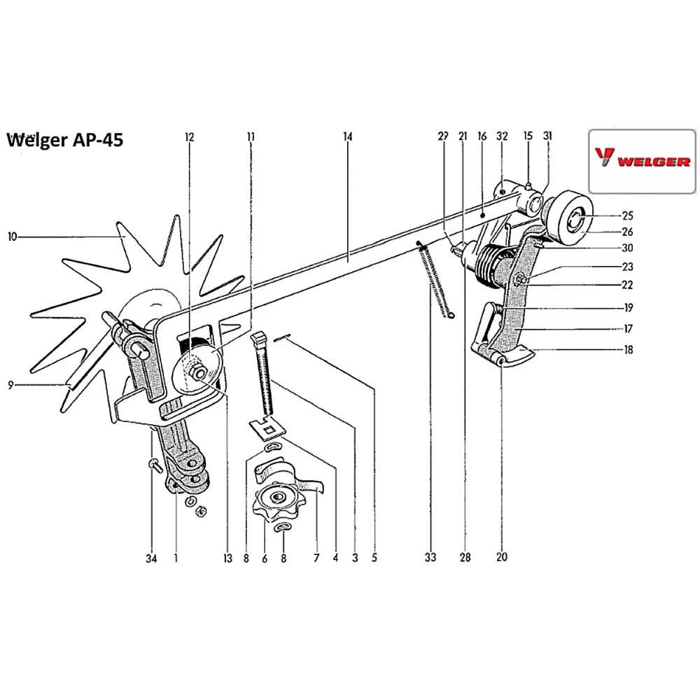 Пружина прес-підбірника Welger-145, 0343.13
