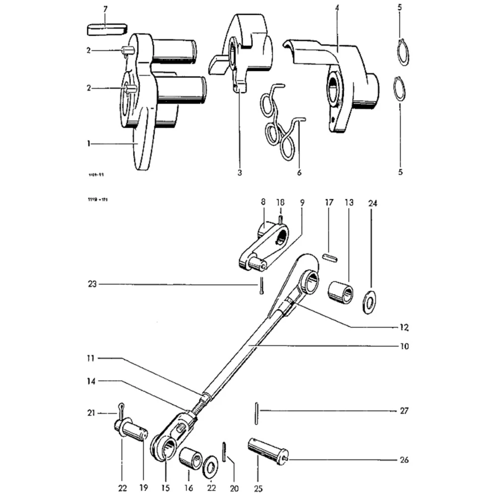 Механизм сцепления Welger AP-45, 1105.22.06.00