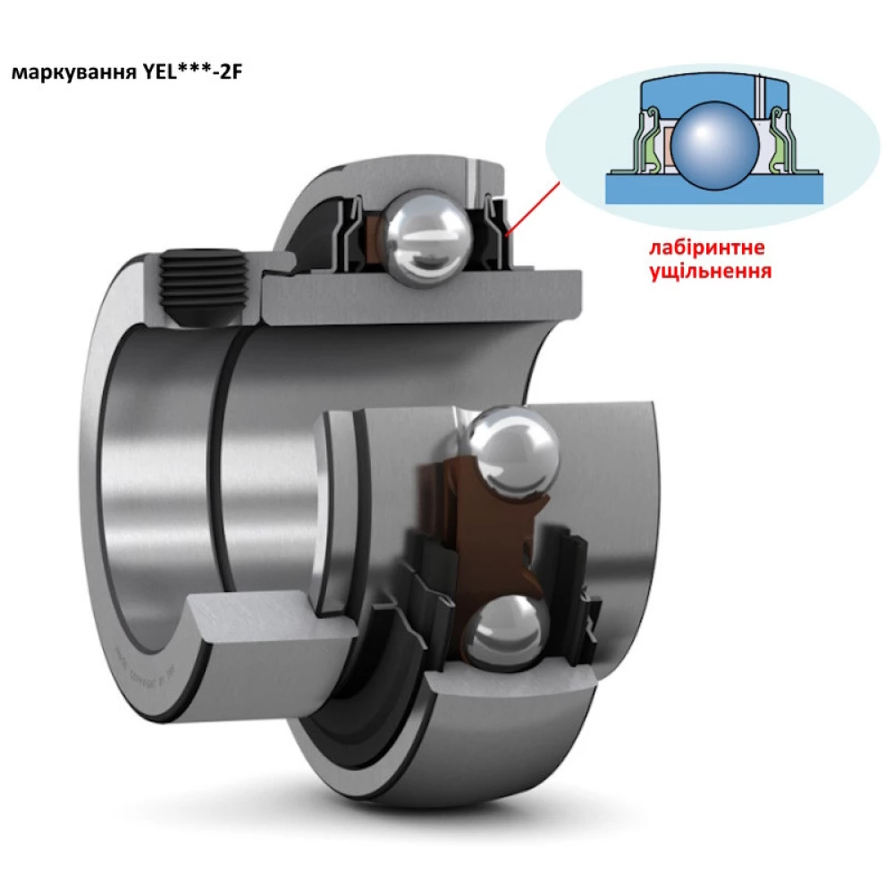 Подшипник CASE 84334507 аналог GE35KRRB, YEL207-2F SKF