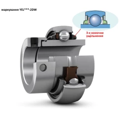 Подшипник CASE 84814912 аналог GE35KRRB, YEL 207 2DW/AG SKF (не змащуємий)