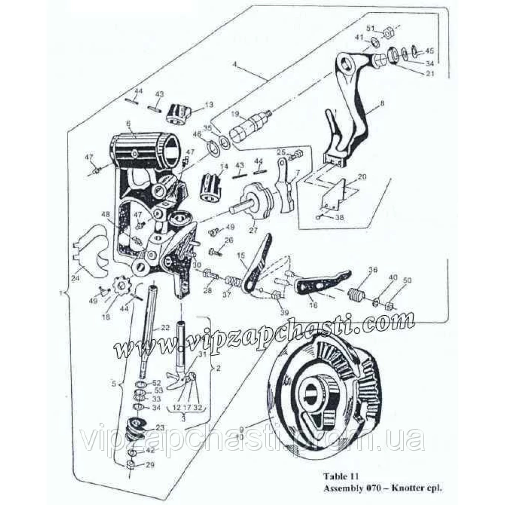 Вязальный аппарат на пресс-подборщик Sipma, 2026-070-500.02