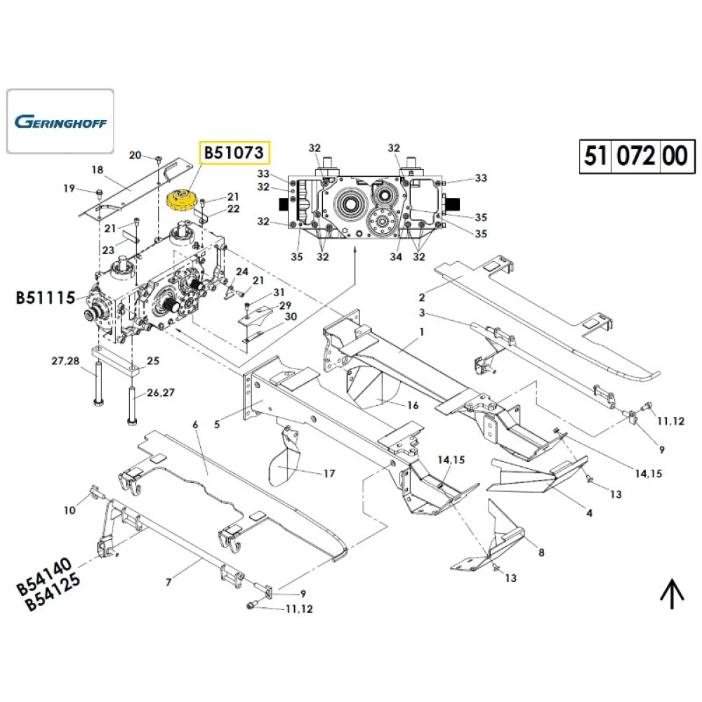 Зірочка Z-10 приводу мисового ланцюга (оригінал) Geringhoff Rota Disk, 032027