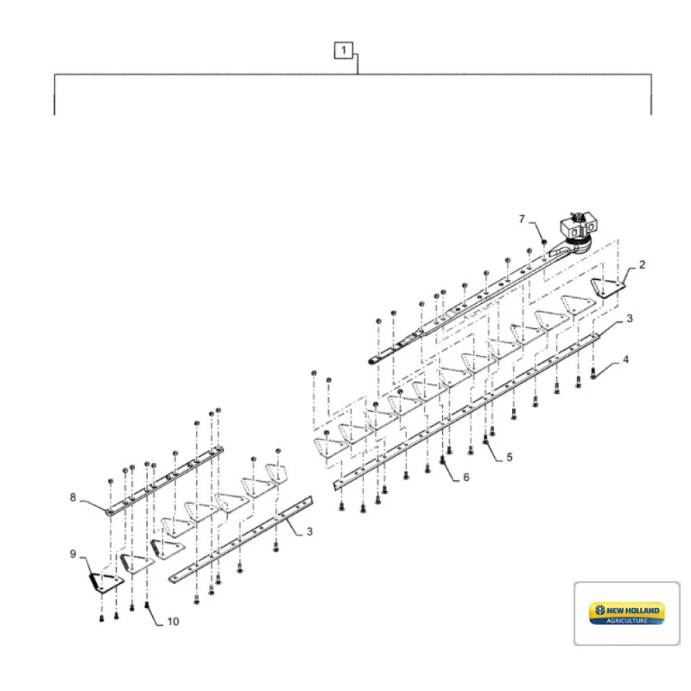 Гайка сегмента NH, М6х1,0 гладка 84429102, 14M7303, 1396