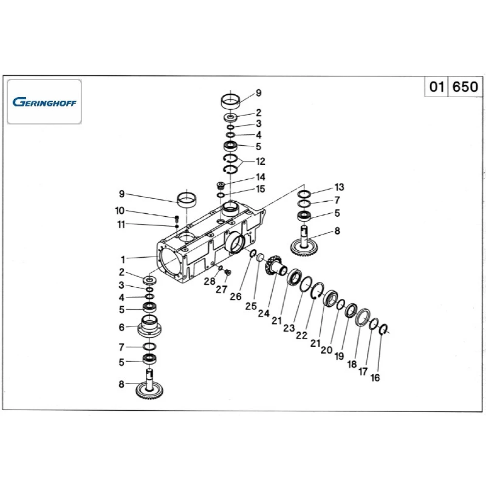 Комплект шестернів Geringhoff PCA  501724