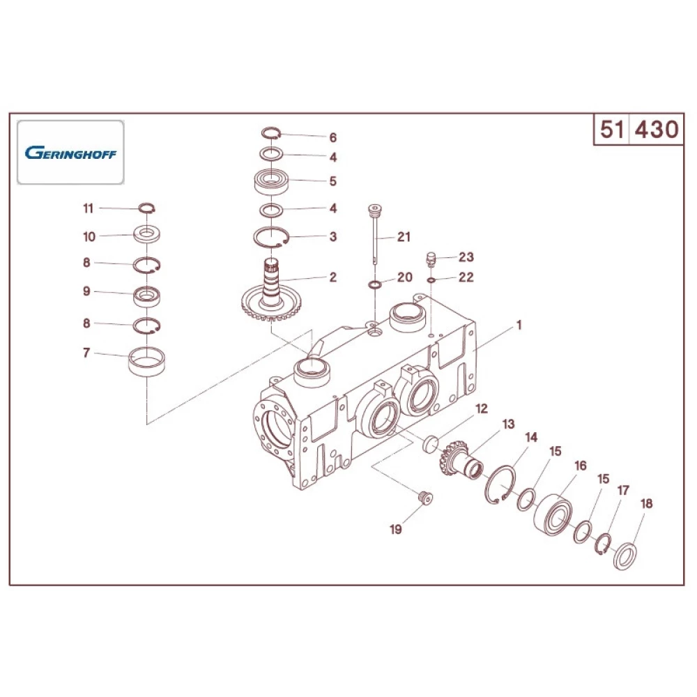 Комплект шестернів Geringhoff Mais Star Horisont 502328