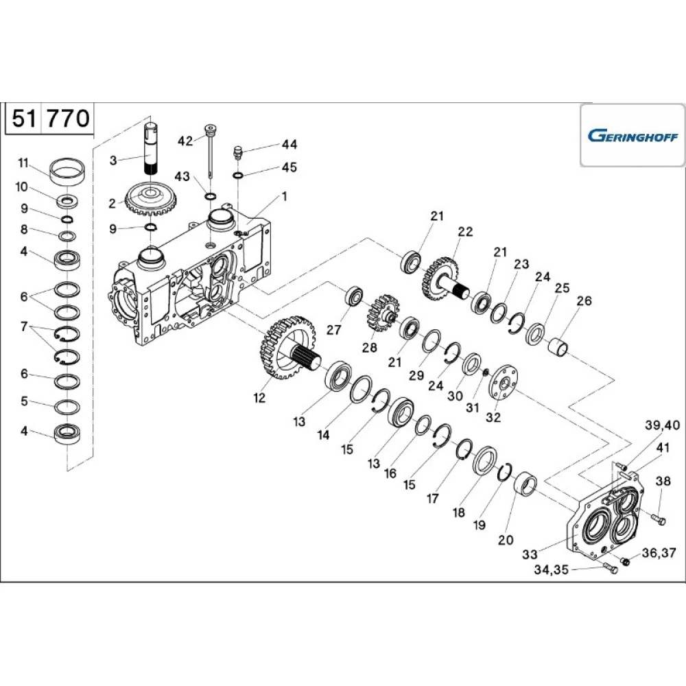 Шестірня редуктора Z-22 Geringhoff Horison Star, 502757