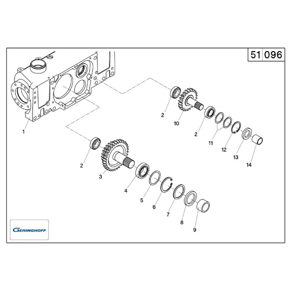 Шестірня подвійна Z20+Z33 редуктора Geringhoff Rota Disc, 501789