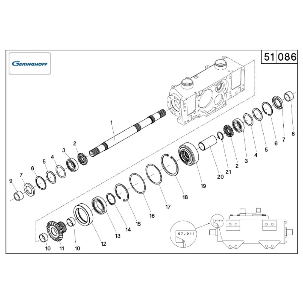 Шестірня редуктора Z-23 Geringhoff Rota Disc, 501792