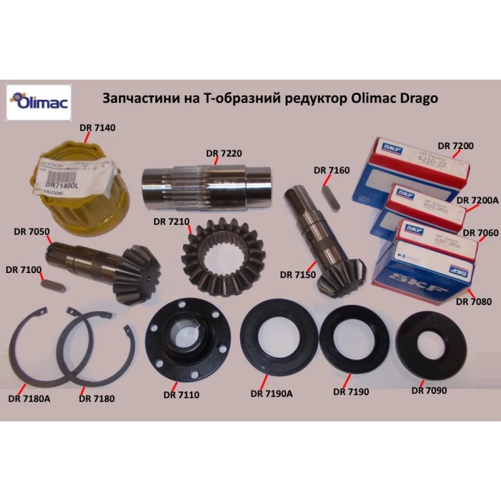 Шестірня конічна редуктора Olimac DR7210