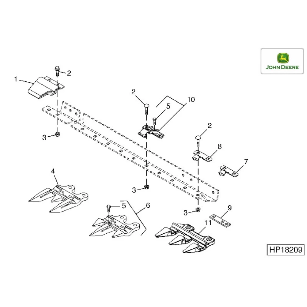 Палець потрійний John Deere, H229539