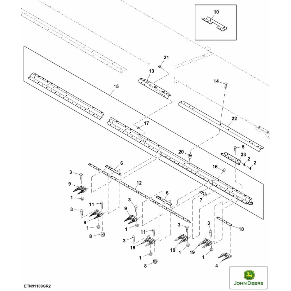 Палец двойной шумахер John Deere, AXE37174 Z11785