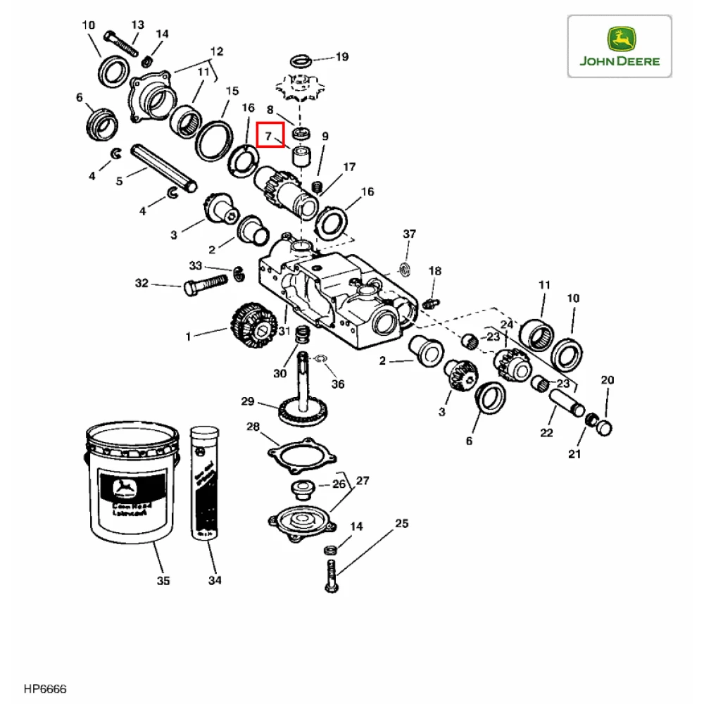 Втулка шестерні JD H83875