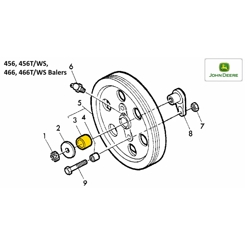 Втулка маховика бронзовая John Deere JD342, BP14006