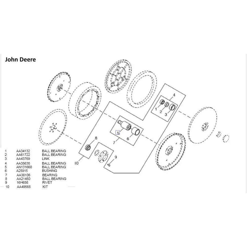 Подшипниковый узел AA35638 John Deere