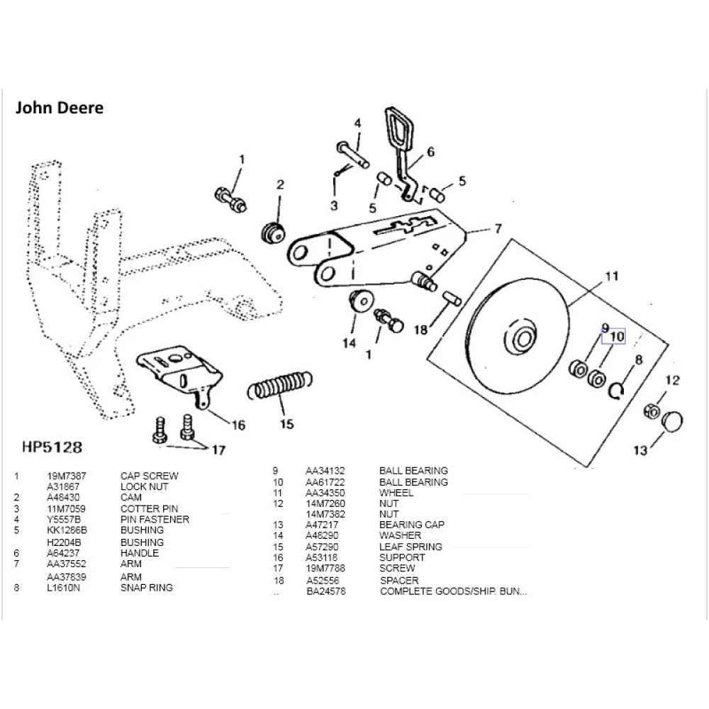 Подшипниковый узел AA35638 John Deere