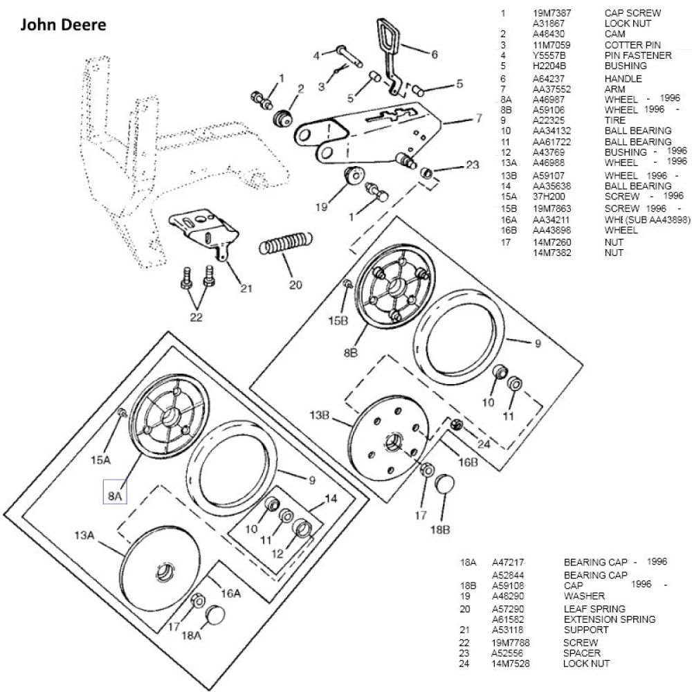 Подшипниковый узел AA35638 John Deere
