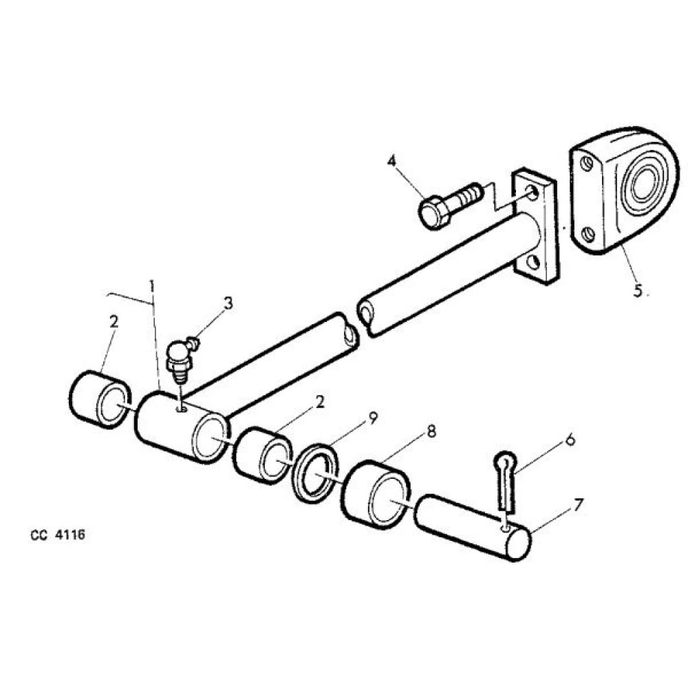 Палець штовхача поршня John Deere 332, E39069