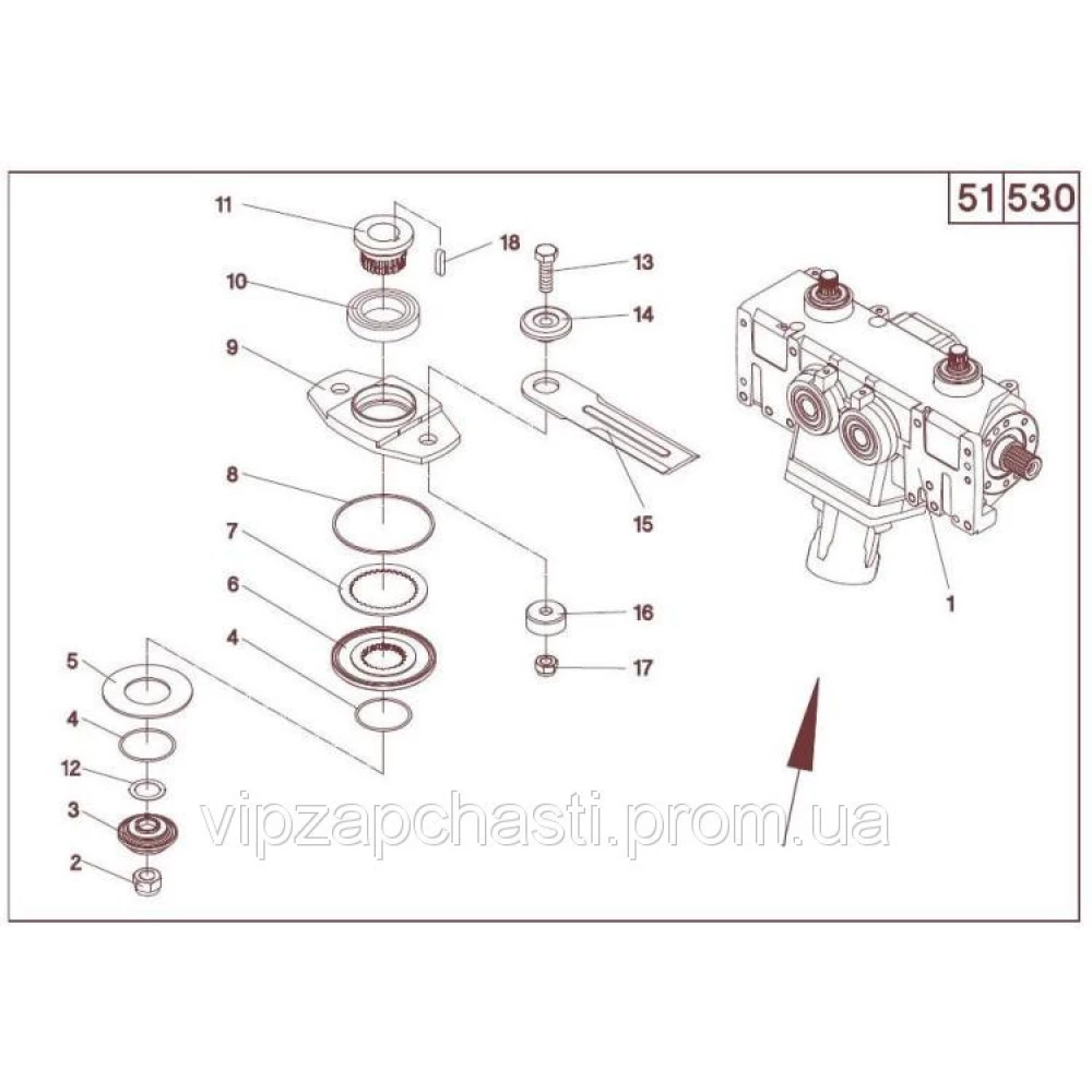 Нож измельчителя в сборе 502715 Geringhoff Mais Star Horizont