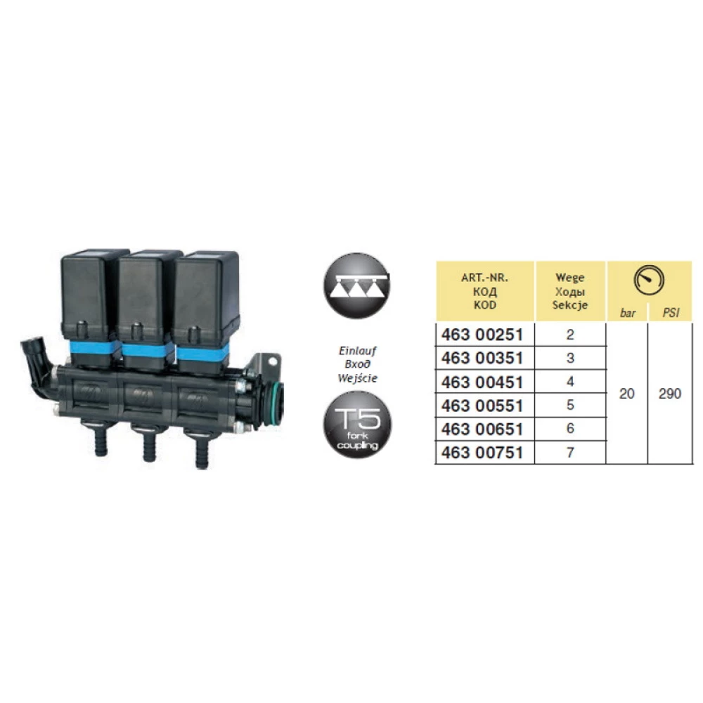 Регулятор тиску електричний на 3 клапани Arag, 46300351