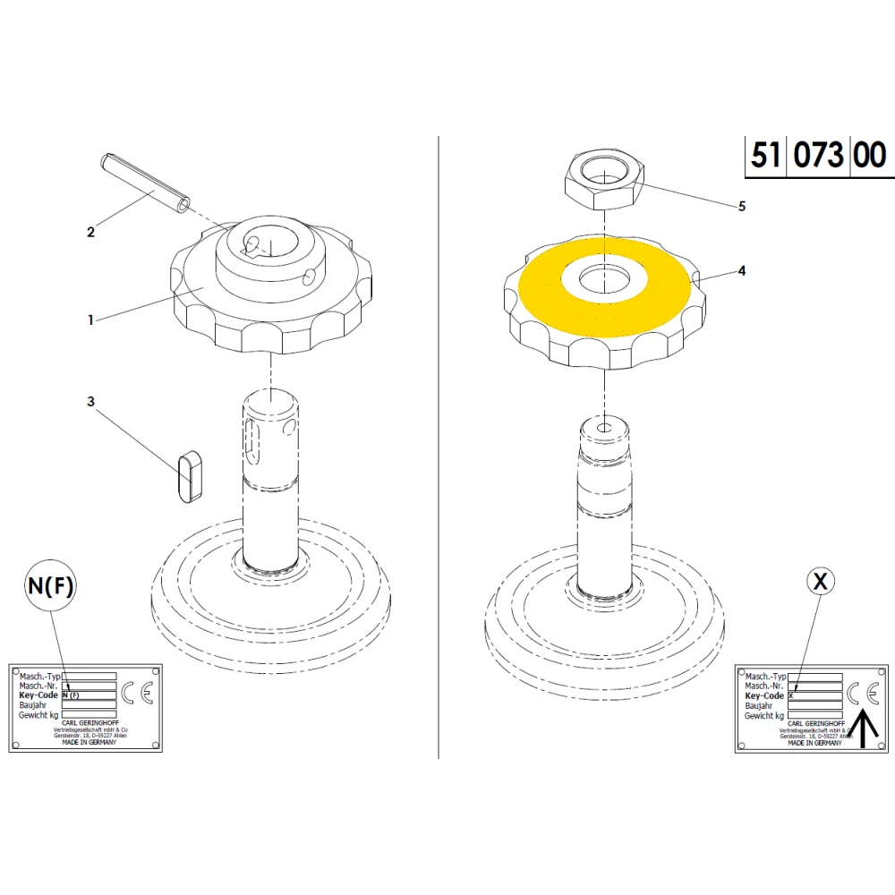 Зірочка Z-10 під конус (аналог) Geringhoff Rota Disc 032047