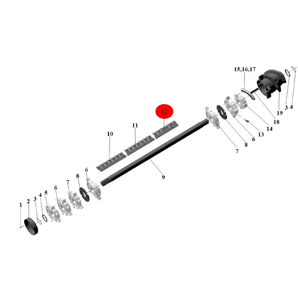 Ніж (з наплавкою) РК-80.05.493 John Greaves РК-80